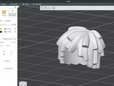Custom3Dprint Minifigure Accessory - Minifigure Hair S2 - 135 3D print model