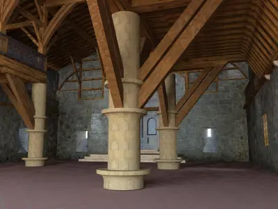 Hermitage of La Antigua-Zumarraga Free low-poly 3D model