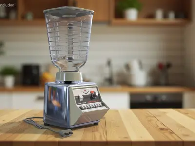 Osterizer Pulse Matic 16 Vintage Blender Beige 3D model