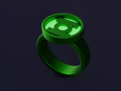 GREEN LANTERN RING 3D model