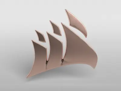 Corsair Logo v1 005 Free low-poly 3D model