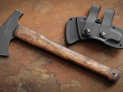 WINKLER KNIVES COMBAT AXE Low-poly 3D model