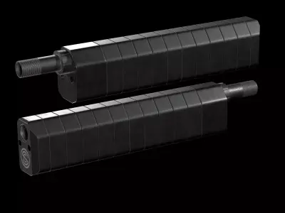 SILENCERCO SALVO 12GA SHOTGUN SUPPRESSOR Low-poly 3D model