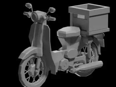 Honda 50 Low-poly 3D model