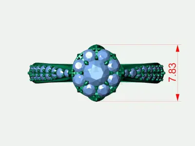 Girl Ring 3D print model purchase