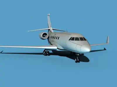 Dassault Falcon 2000 V13 3D model purchase