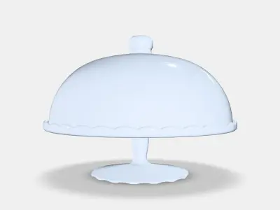 ARV BROLLOP plate on base with cover Low-poly 3D model