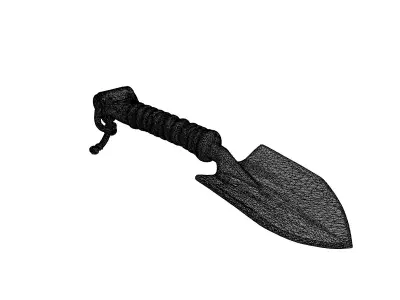 Tactical Survival Shovel 3D Model Low-poly 3D model