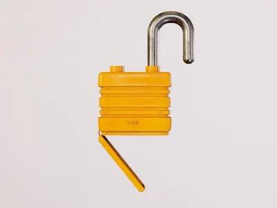 Padlock Low-poly 3D model