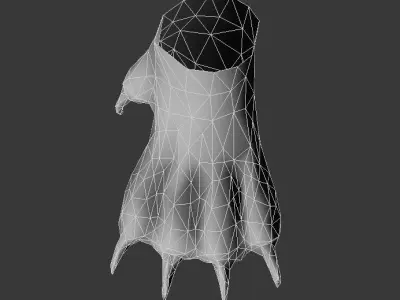 paw front paw Low-poly 3D model