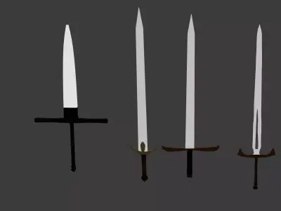 fantasy sword pack 3D model