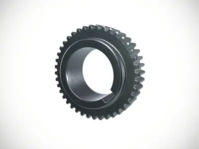 Gear 1 Low-poly 3D model