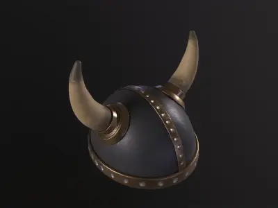 Viking Helmet 3D Model Low-poly 3D model