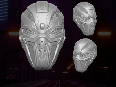 Cyber head 3D printable File For Action Figures 3D print model purchase