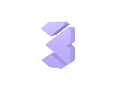 Sci-Fi Number 3 v1 003 Low-poly 3D model