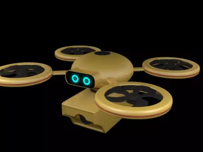 Delivery Drone 3D model by dibacgi