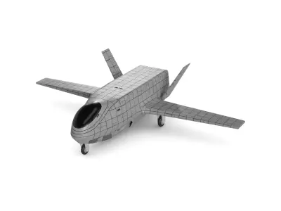 Military USV Low-poly 3D model