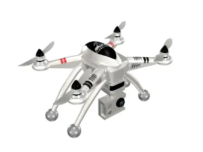Drone Rigged Model Low-poly 3D model