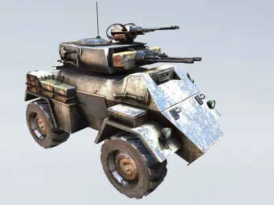 Armored vehicle Low-poly 3D model by DexsoftGames