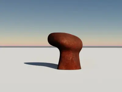 Anchor port 3d model 2 LOD  Low-poly 3D model