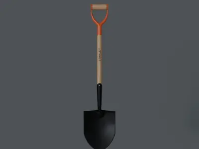 Digging Shovel Tool Model Low-poly 3D model