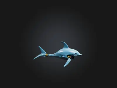 RoboDolphin Model Low-poly 3D model
