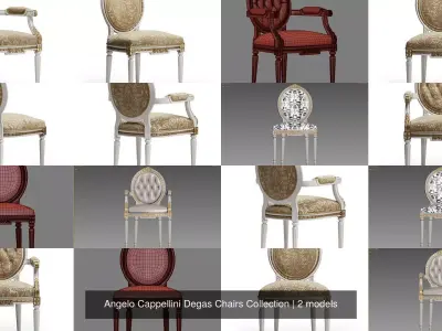 Angelo Cappellini Degas Chairs Collection 3D Model Pack
