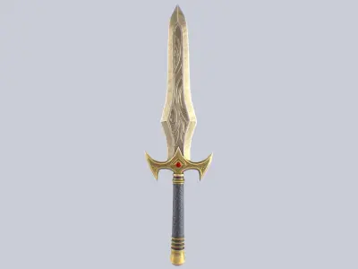 Fantasy dagger Low-poly 3D model