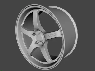 WHEEL BASED on RAYS 57 CUSTOM 3D model