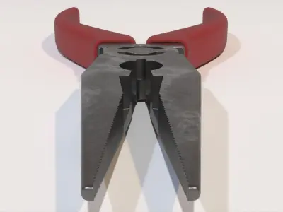 Needle Nose Plier Low-poly 3D model