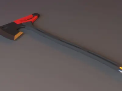 Modern Axe Low-poly 3D model buy