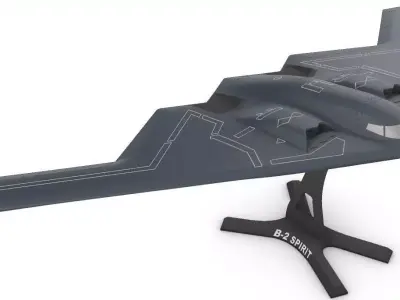 B-2 Spirit in four scales 3D print model