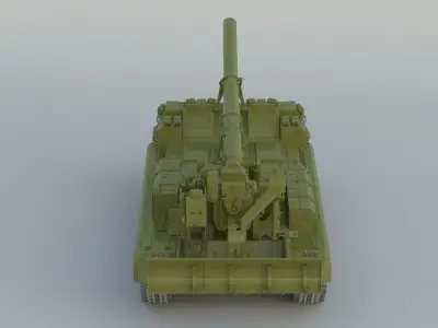 2S7 Pion 3D model