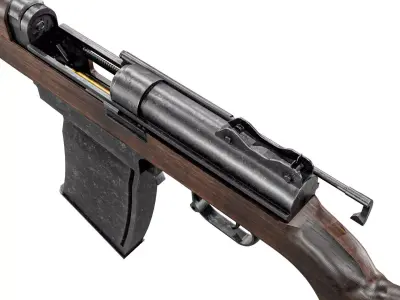  Brondby M37 Rifle Low-poly 3D model