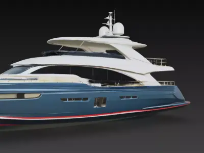 Modern Luxury Motor Yacht 3D print model