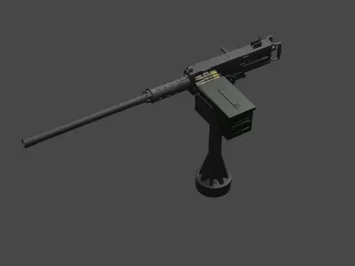 M2 Browning 3D model