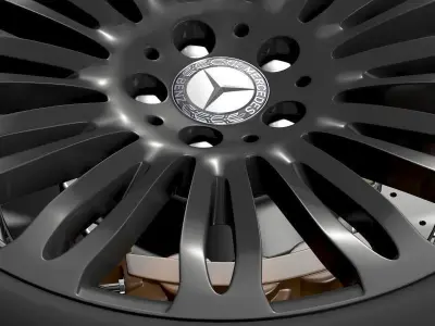 Mercedes Benz S 600 wheel 3D model