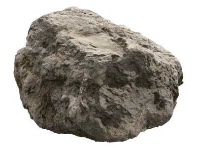  Cool Toned Divot Rough Large Rock Boulder Model  purchase