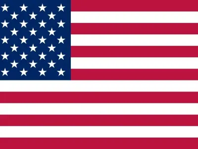 Flag of USA Free low-poly 3D model