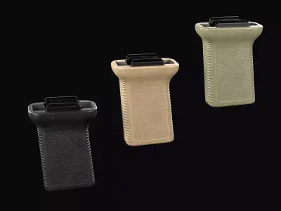 Vertical foregrip BCM GUNFIGHTER MOD 3 Low-poly 3D model