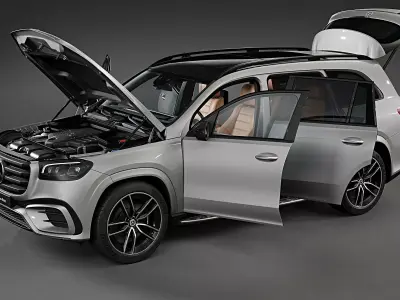 2024 Mercedes-Benz GLS 3D model