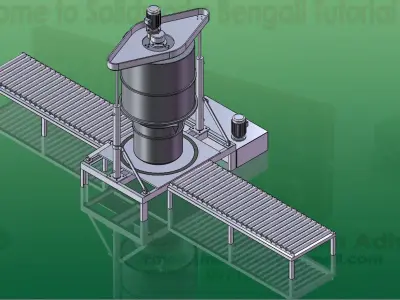Plaster of Paris Mixer for Ceramic Factory Free 3D model