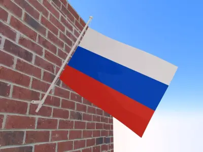 Flag of Russia 3D model purchase