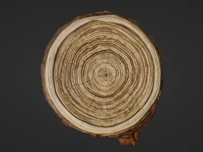 wood mace Free low-poly 3D model