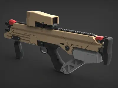 Cousar Crowe Assault Rifle 3D model