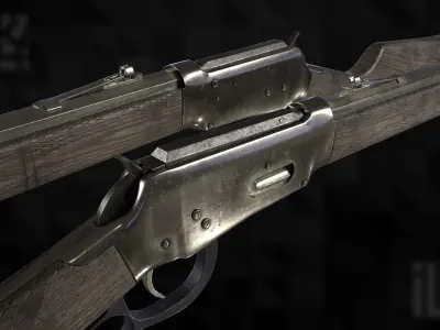 Winchester 1894 High poly 3D model