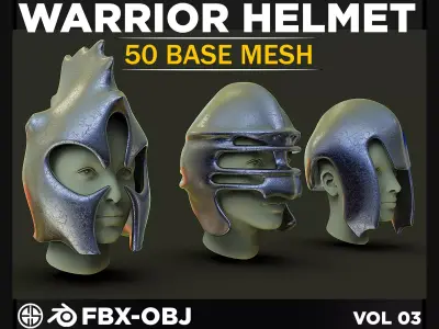 50 Models Of Helmet-Military - Army-Weapons-Vol 03 Low-poly 3D model purchase