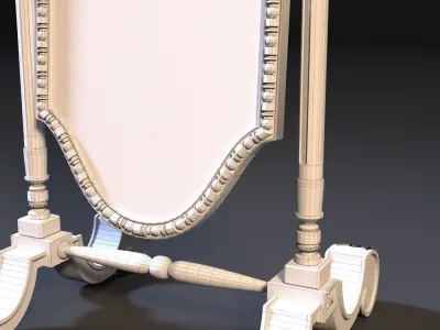 gothic mirror 3D model
