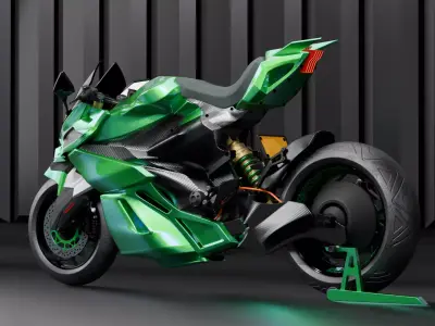 Sci-Fi Superbike 3D model
