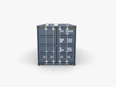 20ft Shipping Container DFDS 3D model